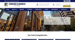 Desktop Screenshot of franchisebusinesslawgroup.com